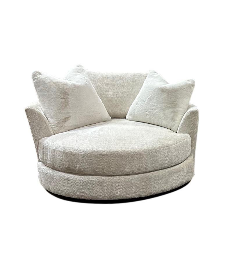 HB Designs Cushy 56 Inch Large Round Swivel Chair CC3600