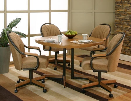 oak swivel dining chairs