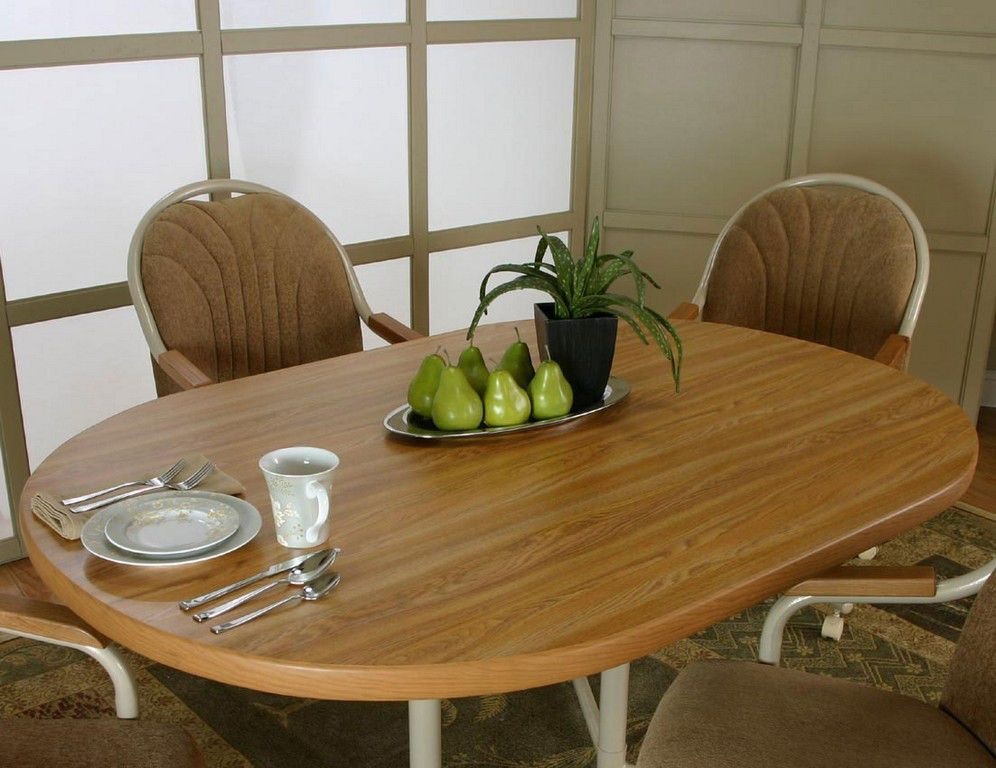 oval oak table top