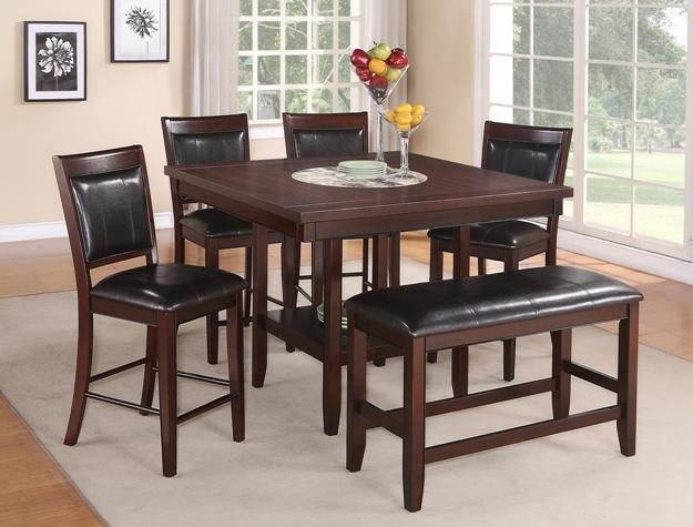 Crown Mark Dining Room Fulton Counter Height Set 2727V 6P Trivett S   2727 