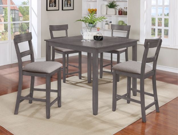 crown mark grey henderson 5 pack dining set