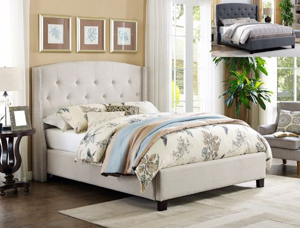 Crown Mark Bedroom Eva King/Queen Rail -Ivory 5111IV-KQ-RAIL - Weiss  Furniture Company - Latrobe