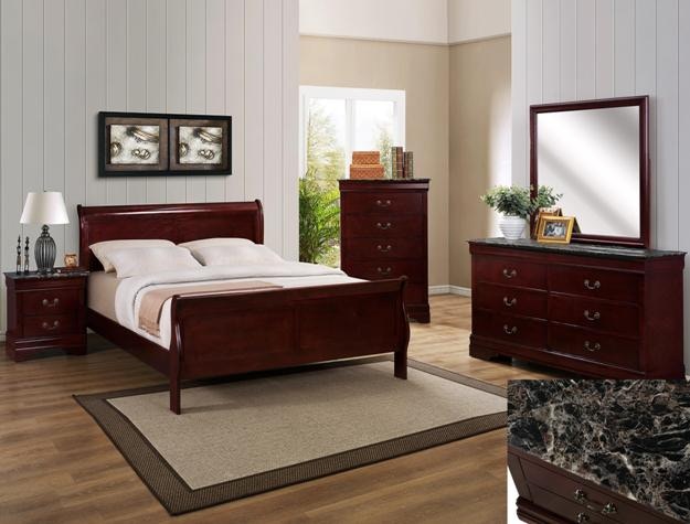 Crown Mark Bedroom Rail For B3800 Queen Bed K D Cherry B3800