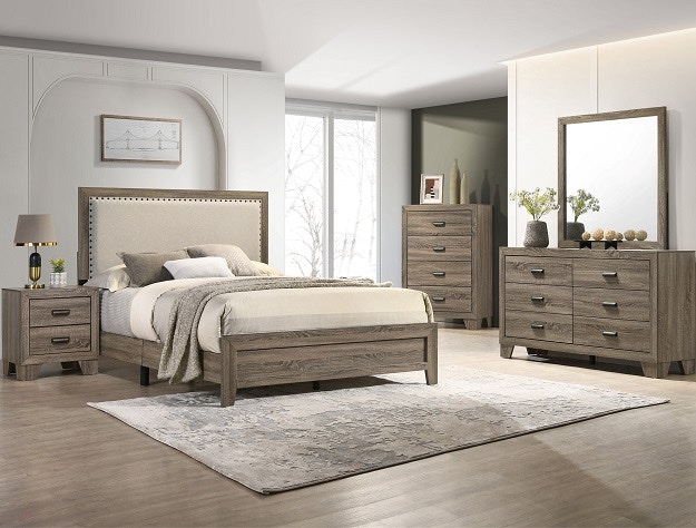 Twin grey deals bedroom set