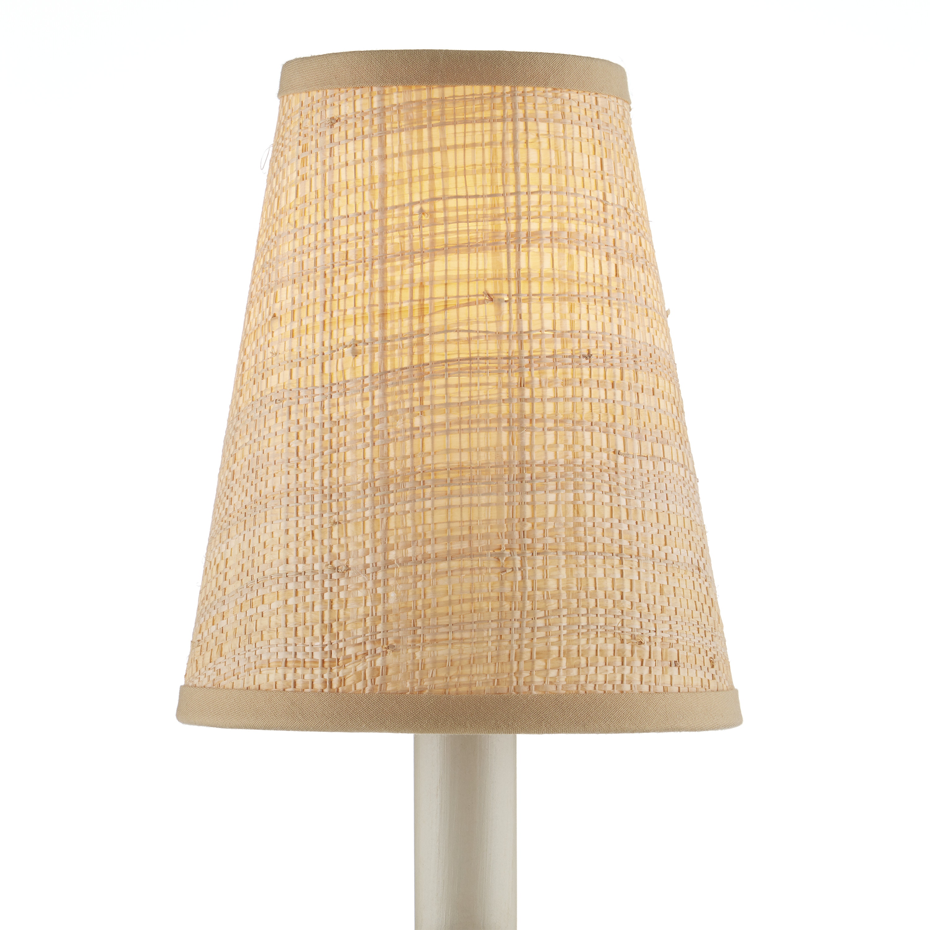 Natural Grasscloth Tapered Chandelier Shade CY09000027