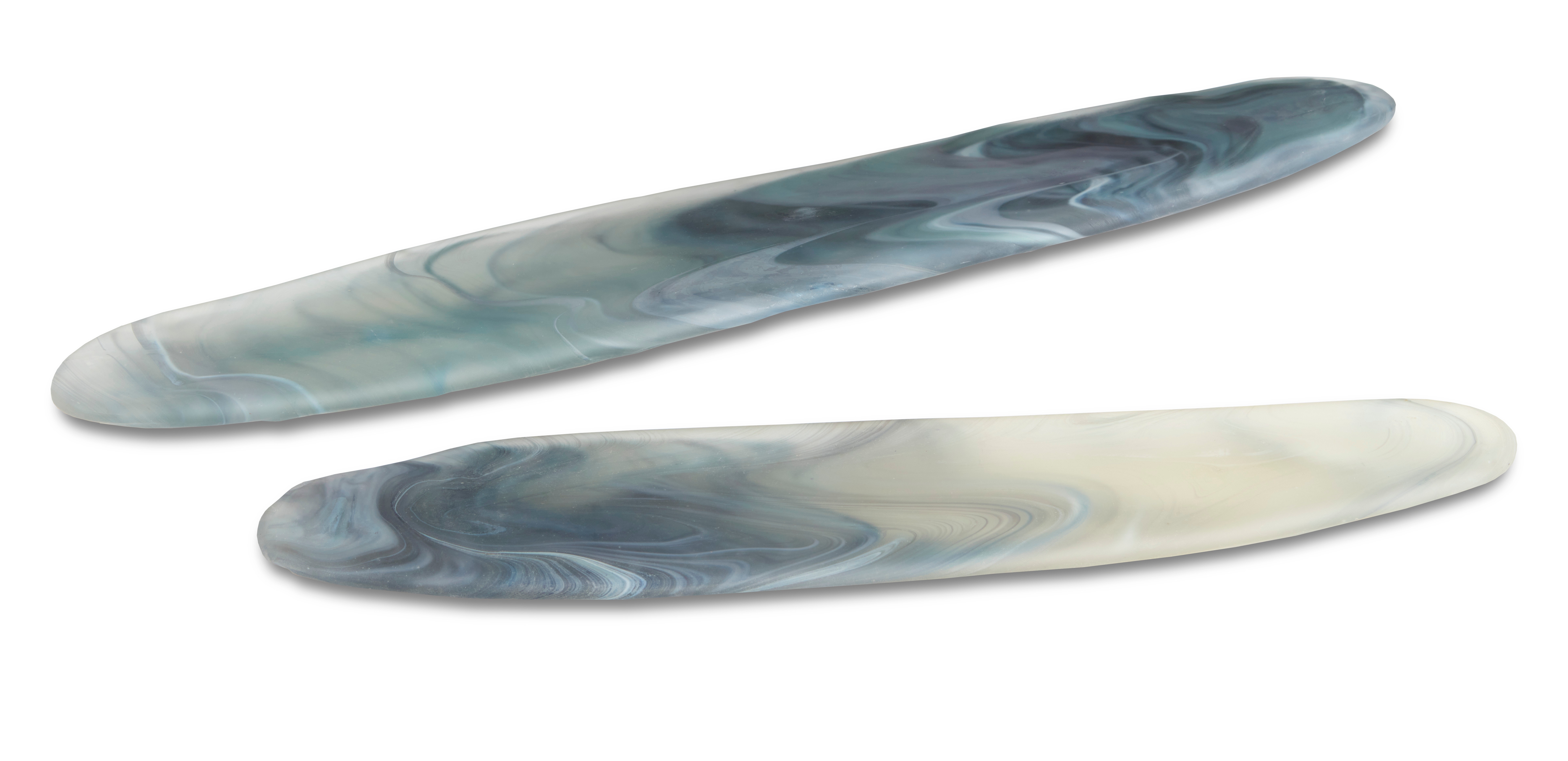 Currey and Company Home Accents Midnight Blue Tray Set of 2 100141