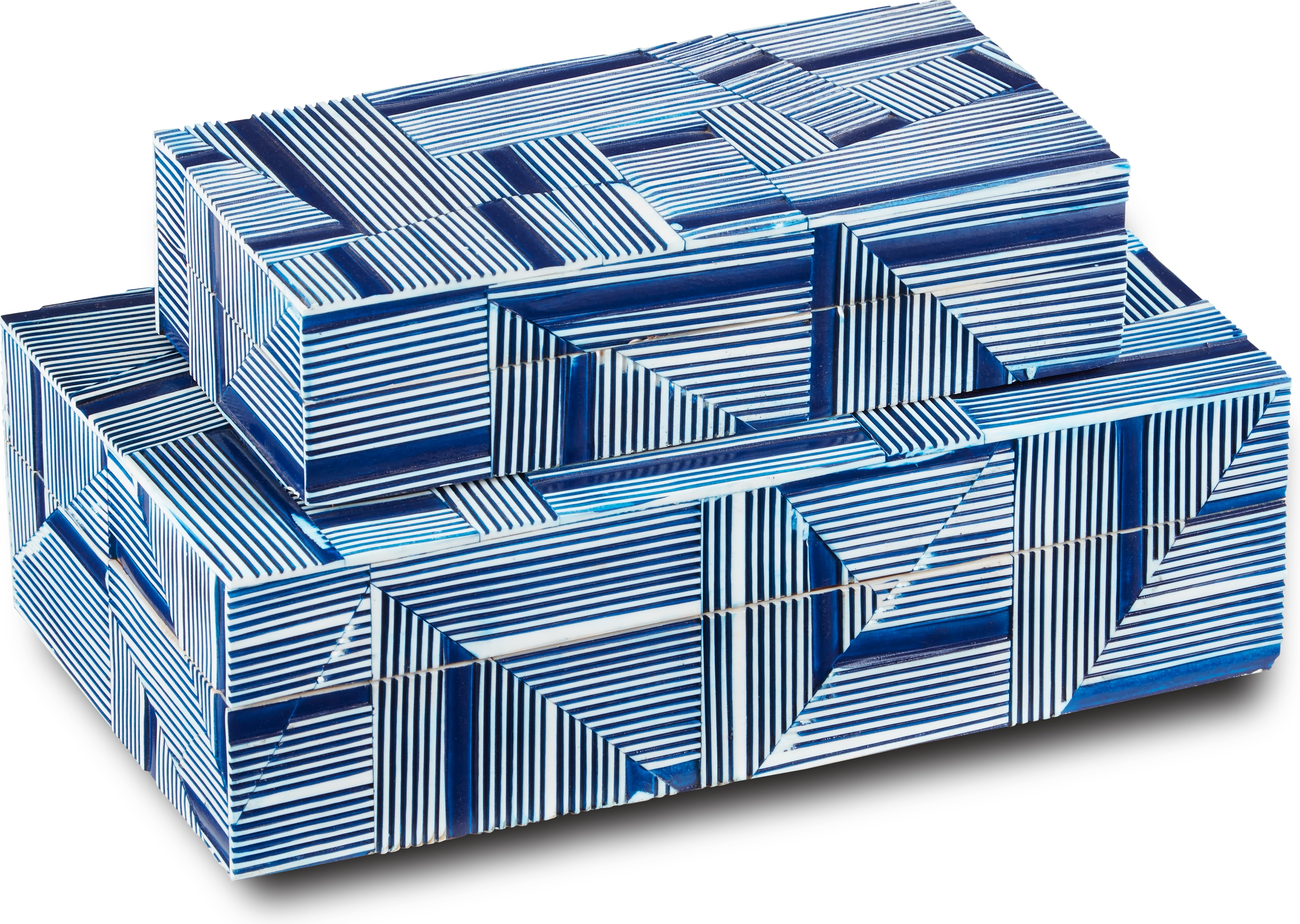 Cade Blue Box Set of 2 | Currey & Company