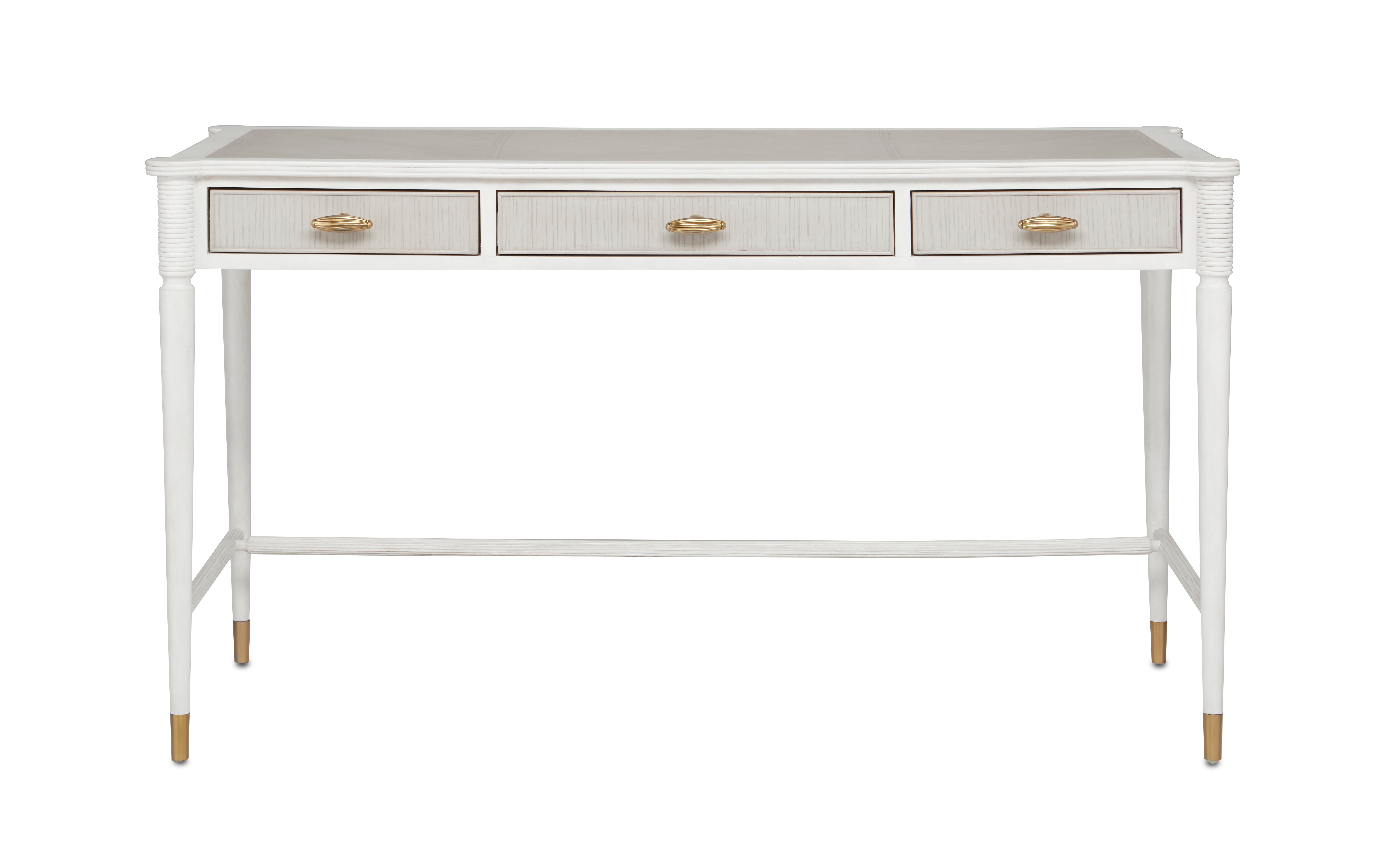 Currey and Company 30000190 Home Office Aster White Desk