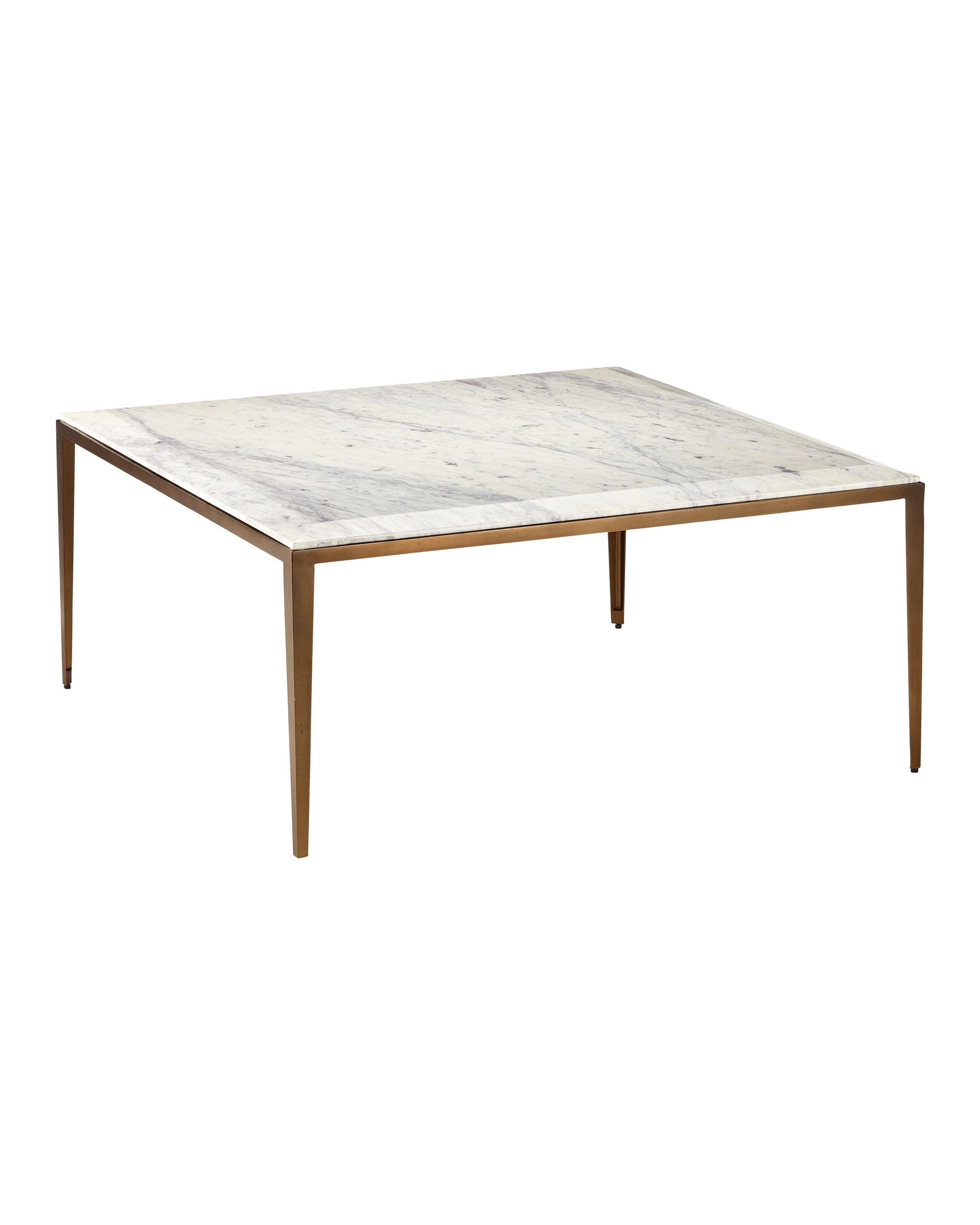 Currey and Company Oblique Marble Cocktail Table 4000-0237