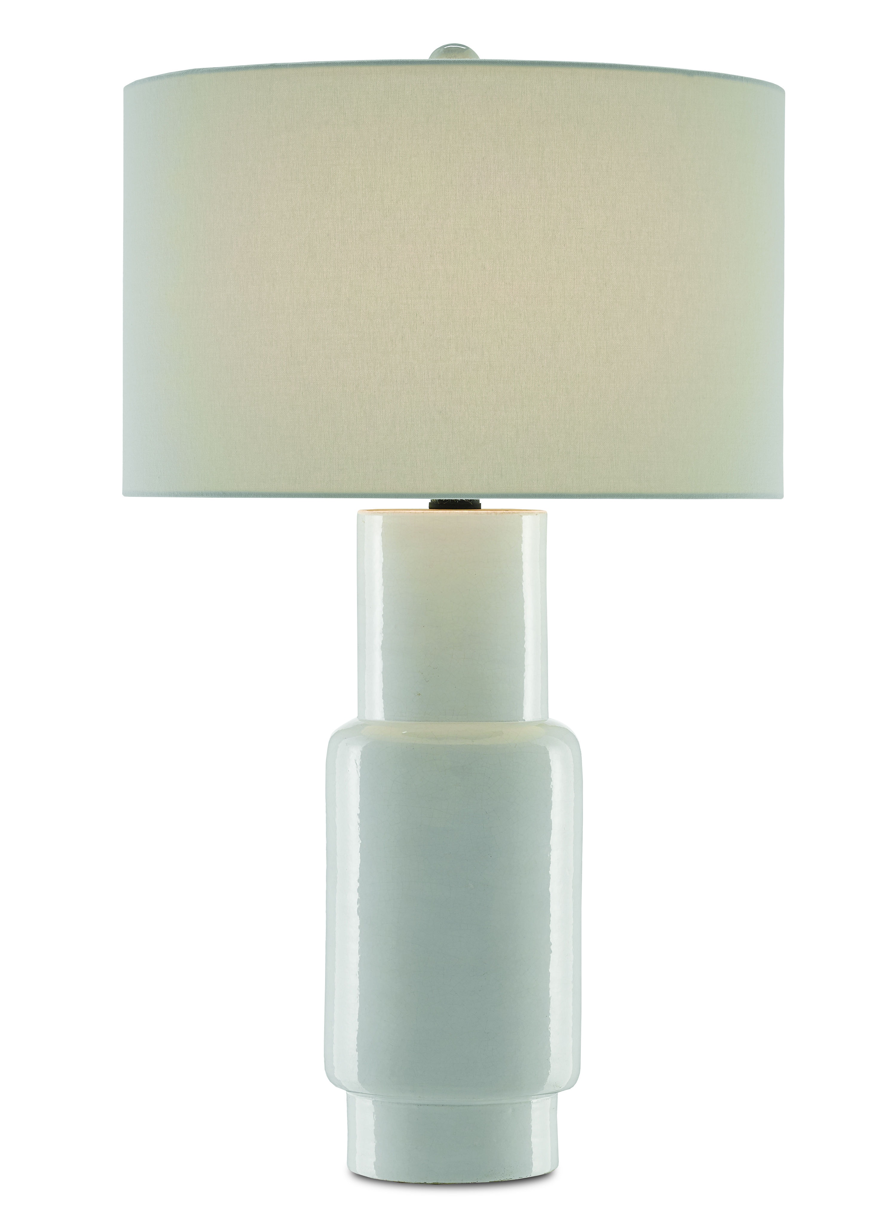 Currey and Company Table and Floor Lamps Janeen White Table Lamp