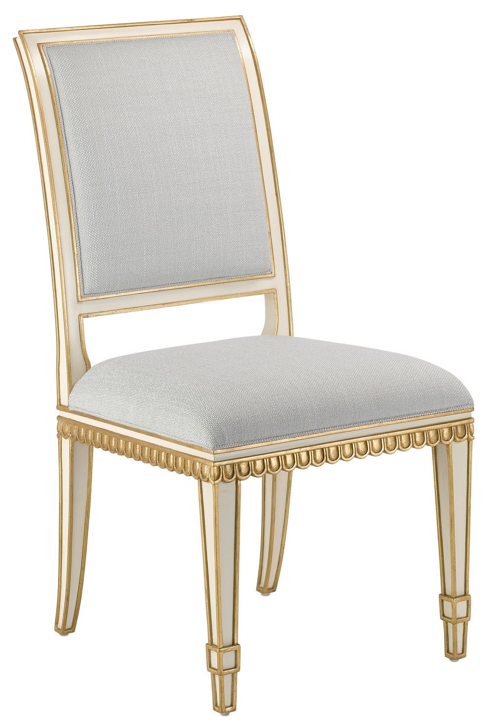 Ivory louis best sale dining chair