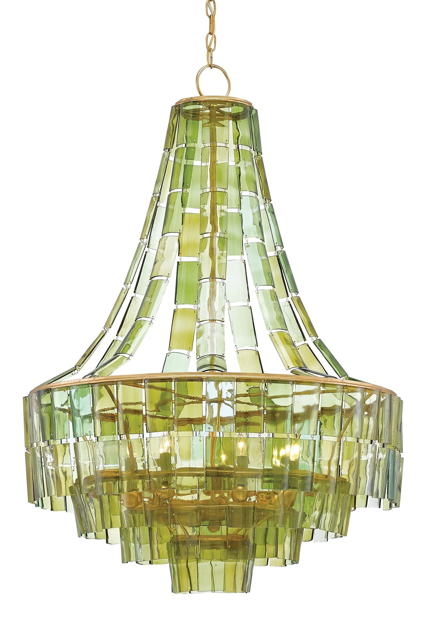 Currey and Company Ceiling Lights Vintner Green Chandelier 9000 