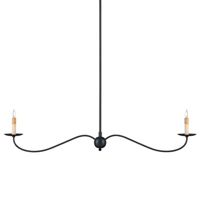 Saxon Black Linear Chandelier CY90001126