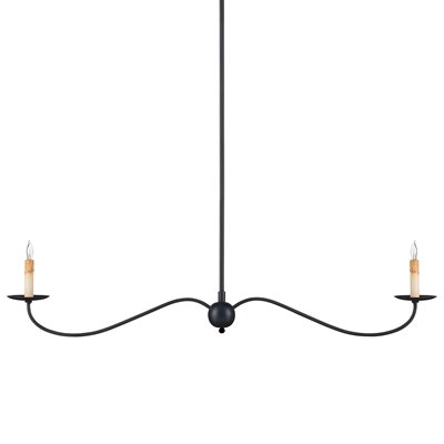 メーカー 一覧 Saxon Black Linear Chandelier CY90001126 スキー