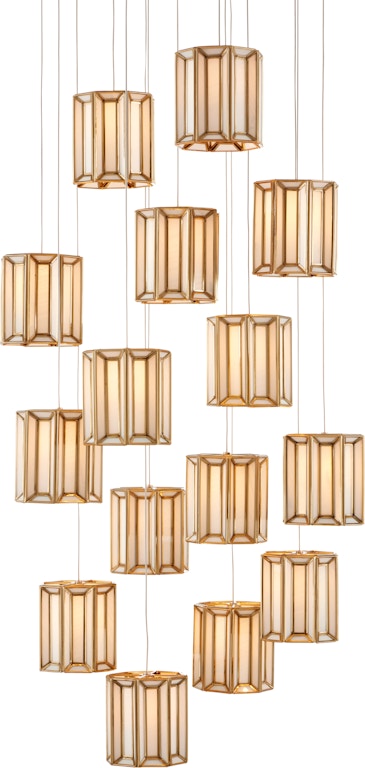 Currey and Company Ceiling Lights Daze 15-Light Round Multi-Drop