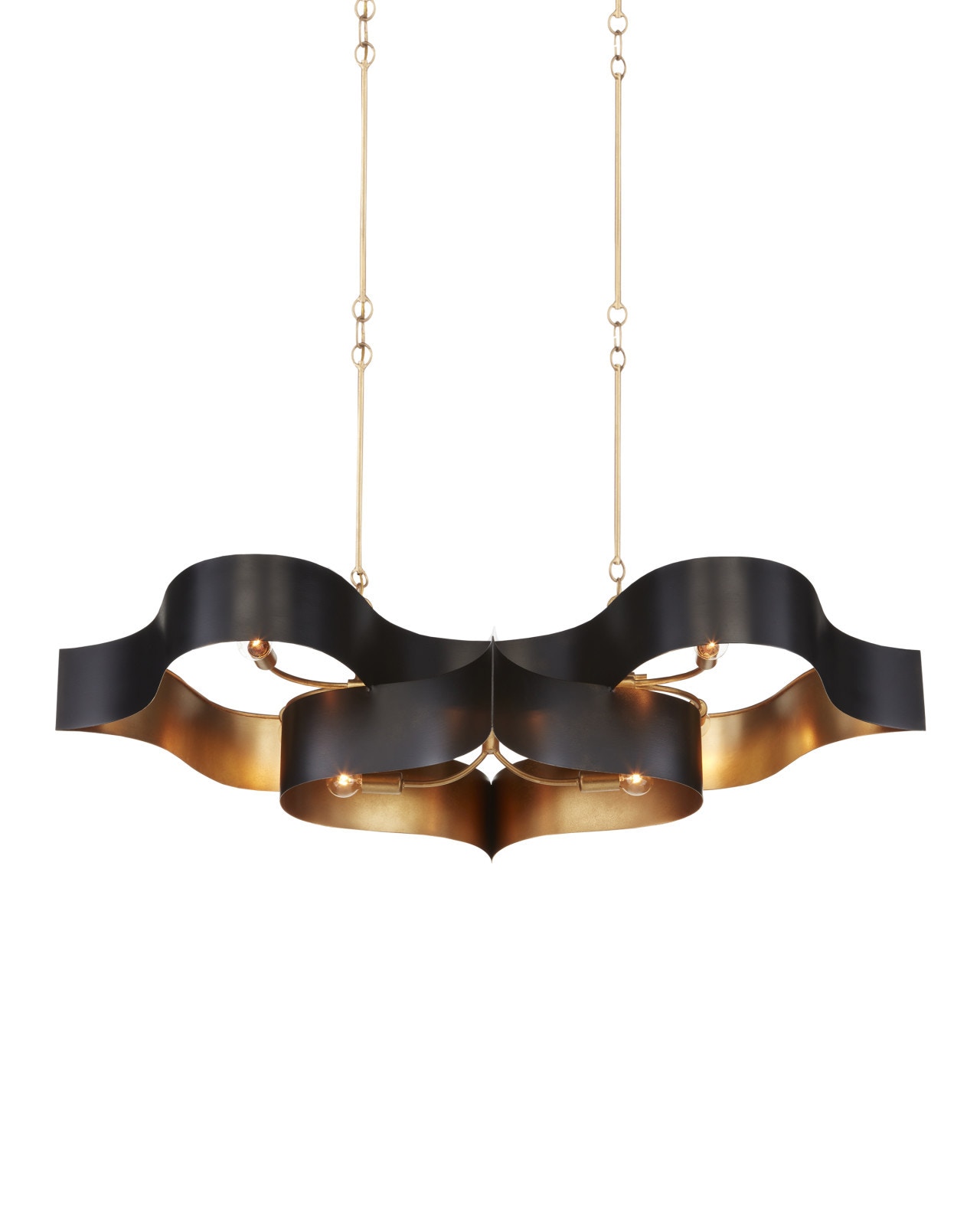 【数量は多】 Oval Lotus Grand Black CY90000853 Chandelier トランプ