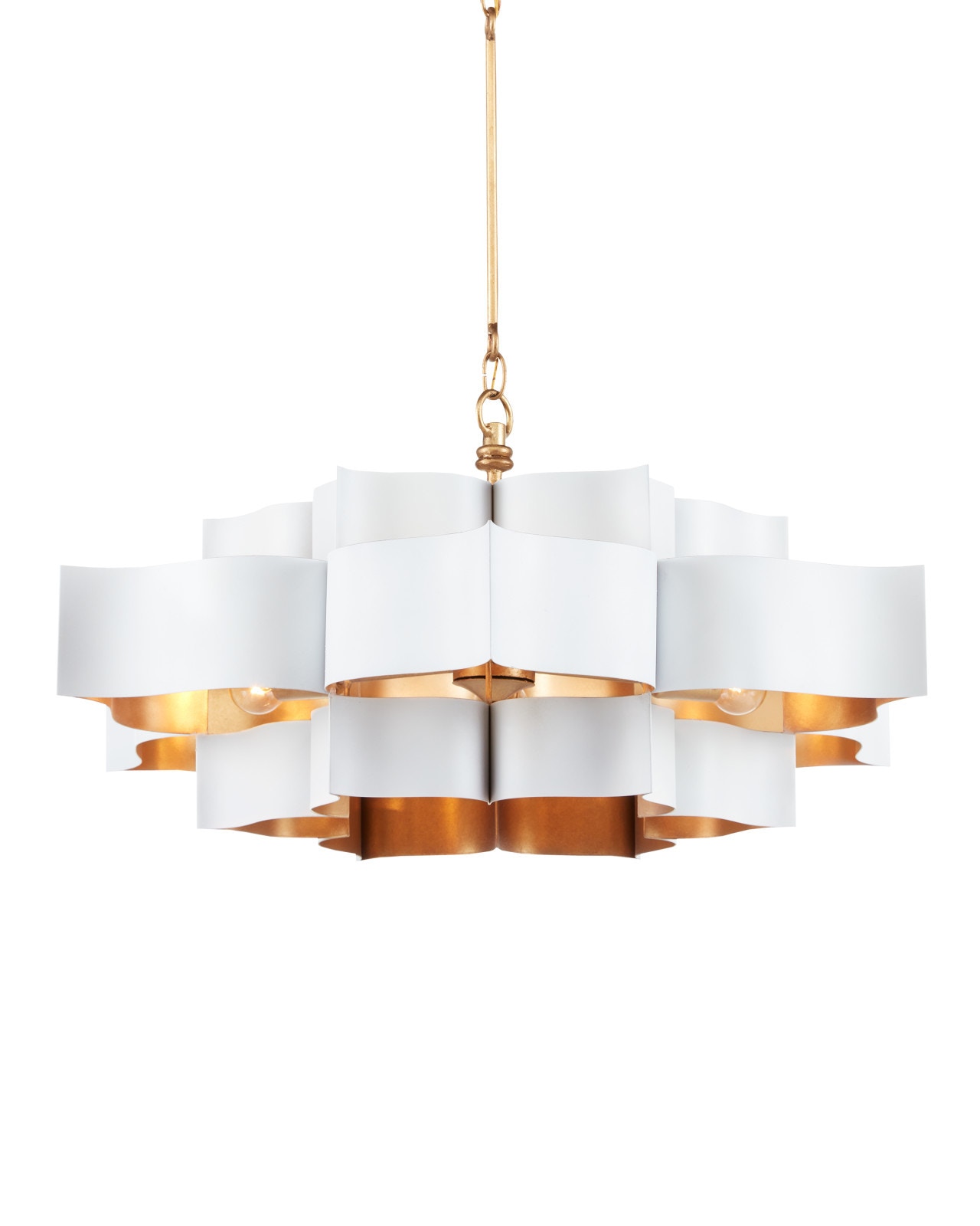 キャデラック　　　　　　　　　　　　　　　　　　　　　　Pherrow's Grand Lotus Large White Chandelier CY90000857