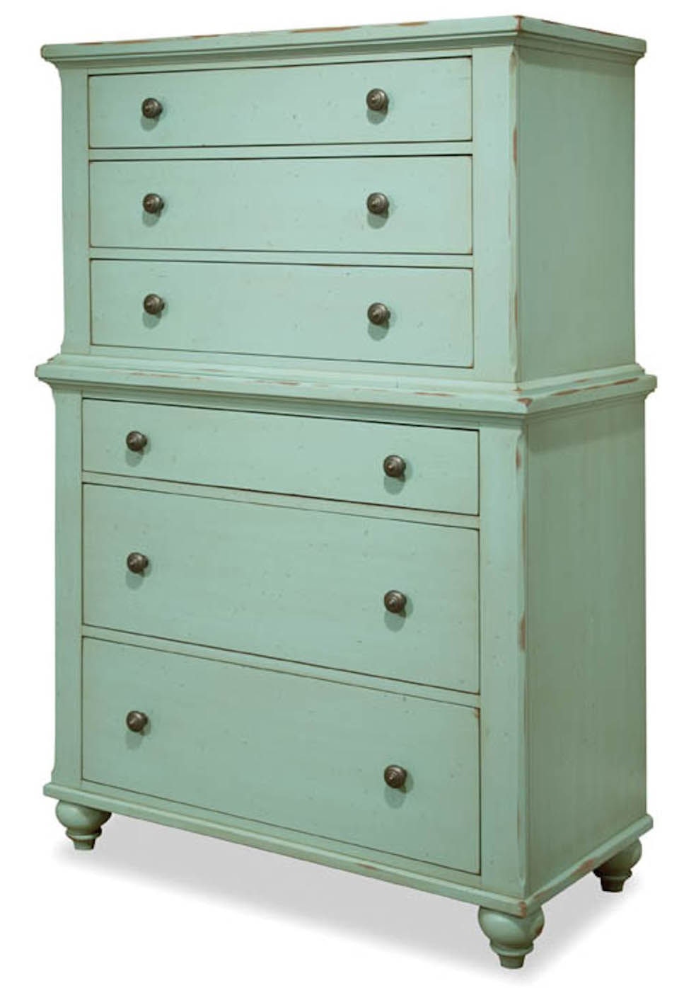 Drawer サロペット 38 ミントグリーン Durham Furniture Bedroom Drawer Deck 111-163 - Stowers Furniture