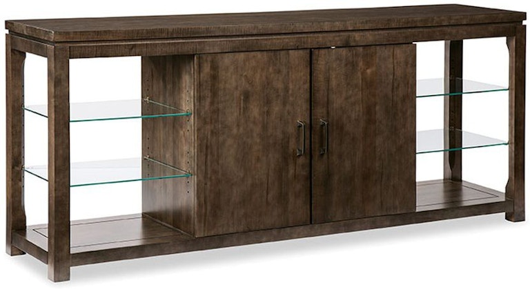 Durham Furniture Solid Accents Glass Shelf Console Cabinet 900-2901