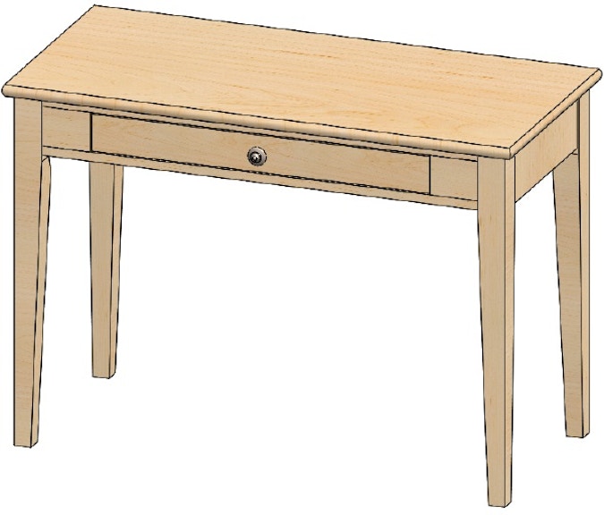 Durham Furniture Tables 42" Writing Table 905-210D