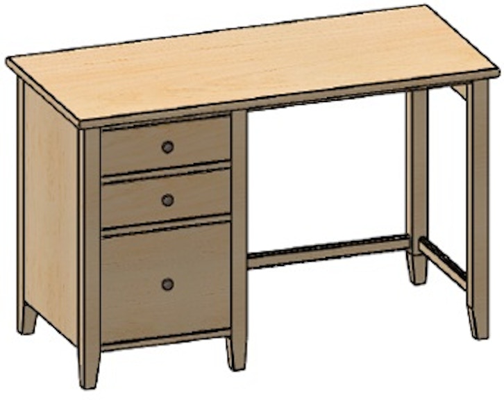Durham Furniture Tables Student Desk (Left Drawers) 905-212L