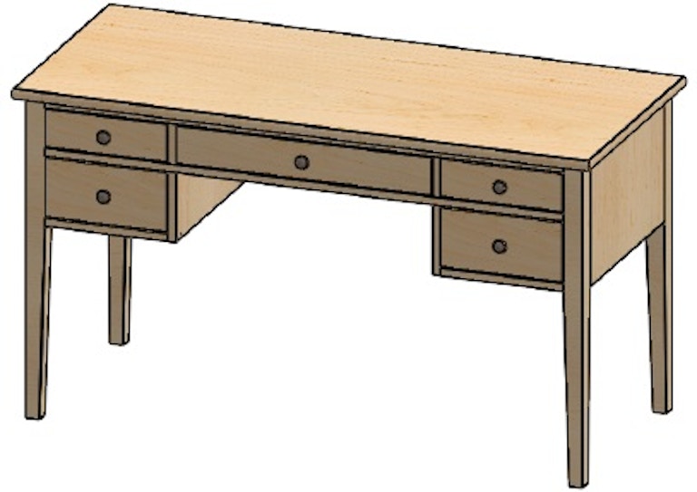 Durham Furniture Tables Writing Desk 905-215D