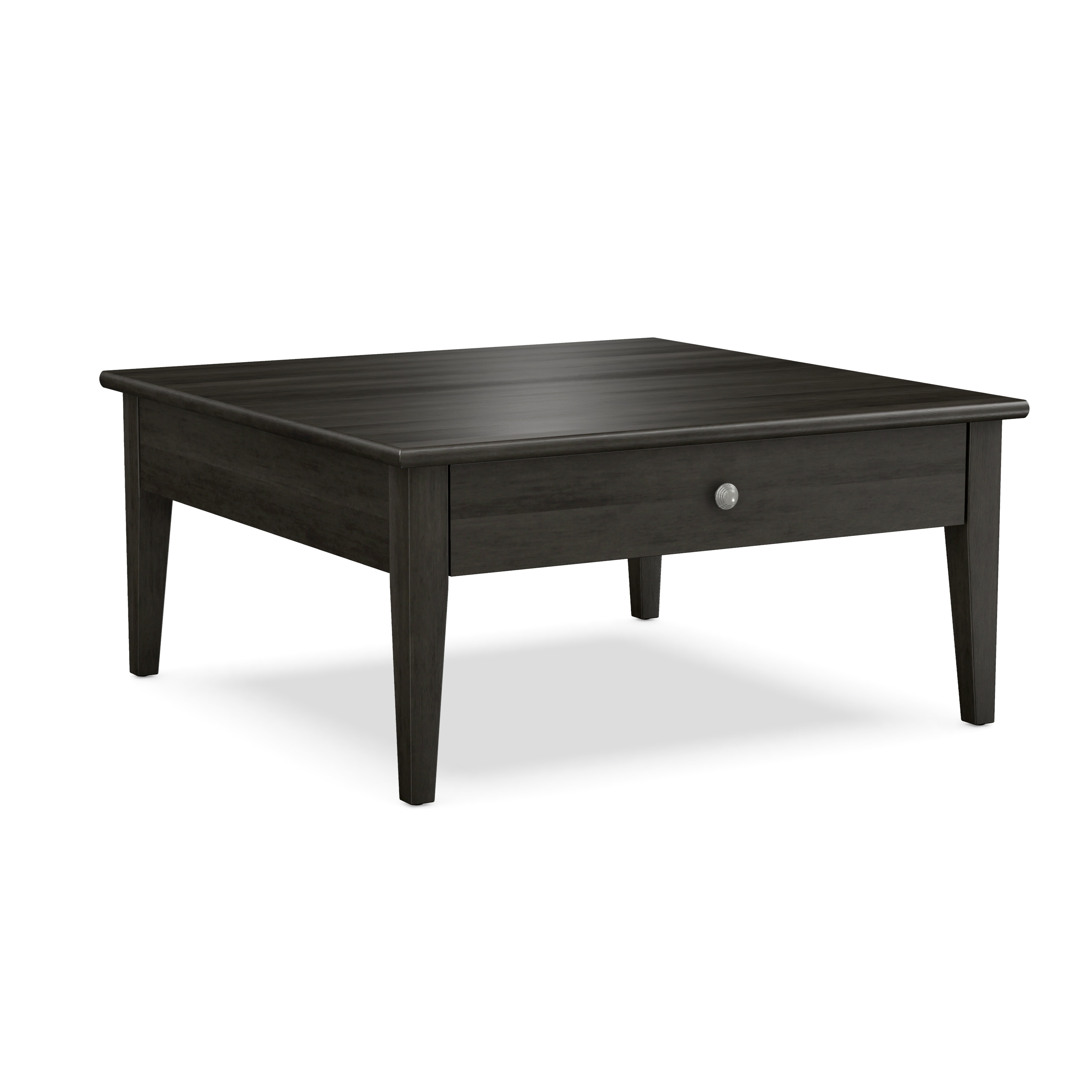 Durham Furniture Living Room 38" Square Cocktail Table with Drawer 905504D Art Sample Furniture