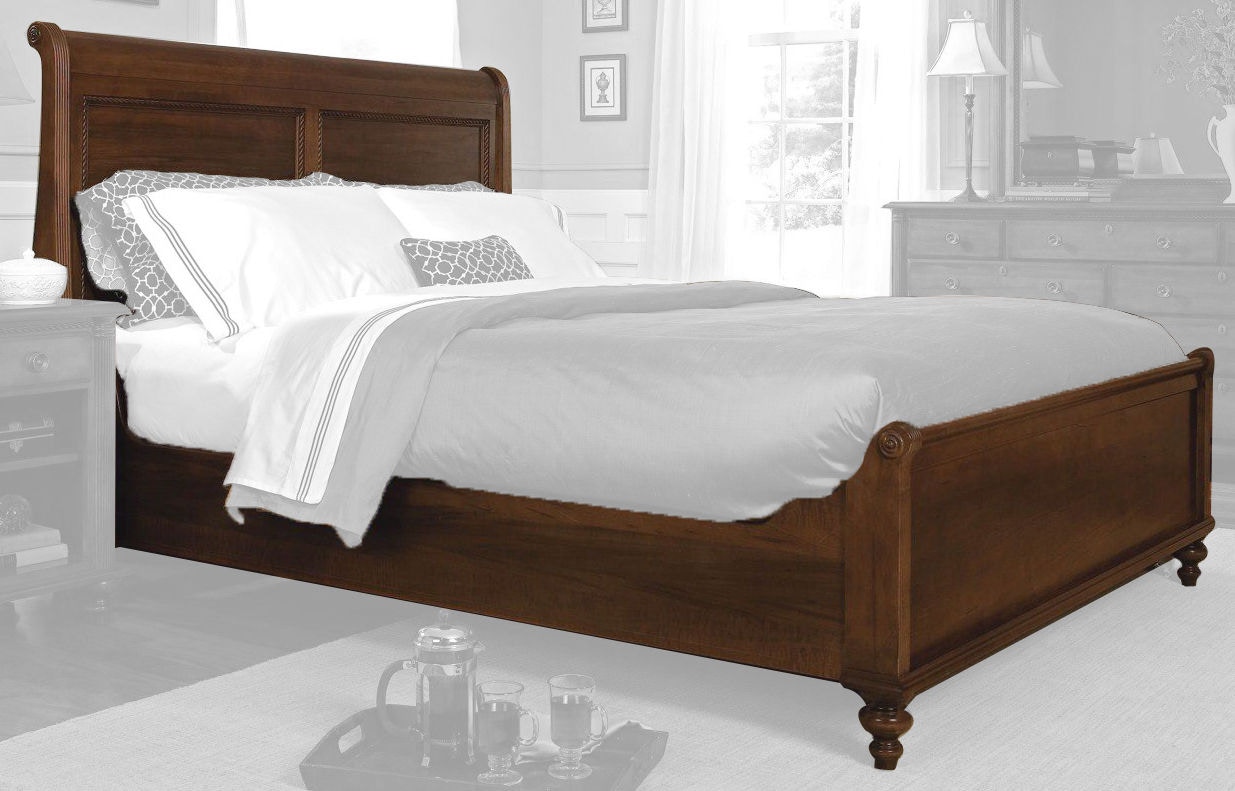 Durham Furniture Bedroom Queen Sleigh Bed With Low Footboard