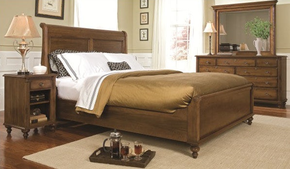 Durham furniture sleigh deals bed