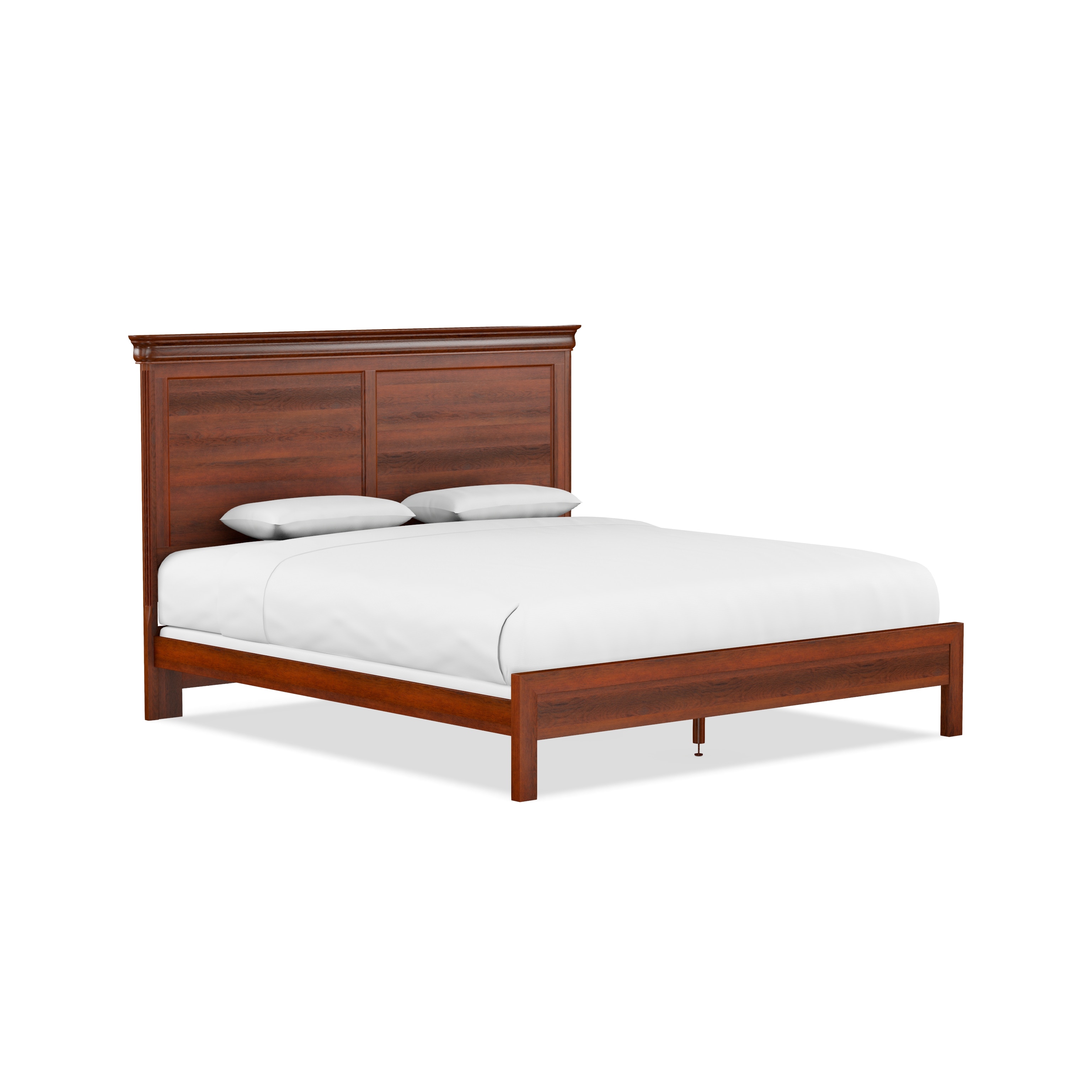 Durham Furniture Bedroom King Panel Bed with Low Footboard 975144B