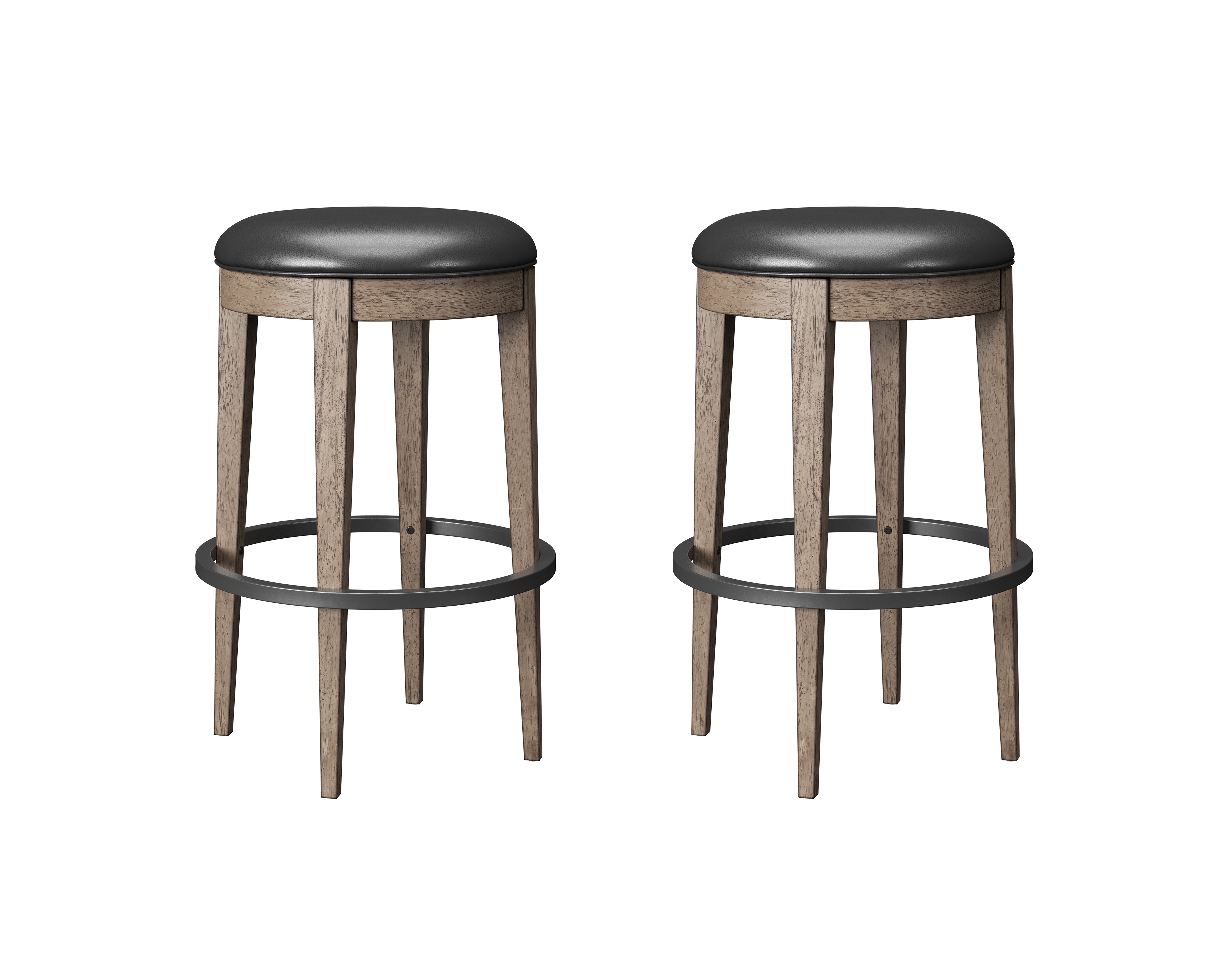 Emerald Home Furnishings Backless Swivel Bar Stool D360-31-2PK-K