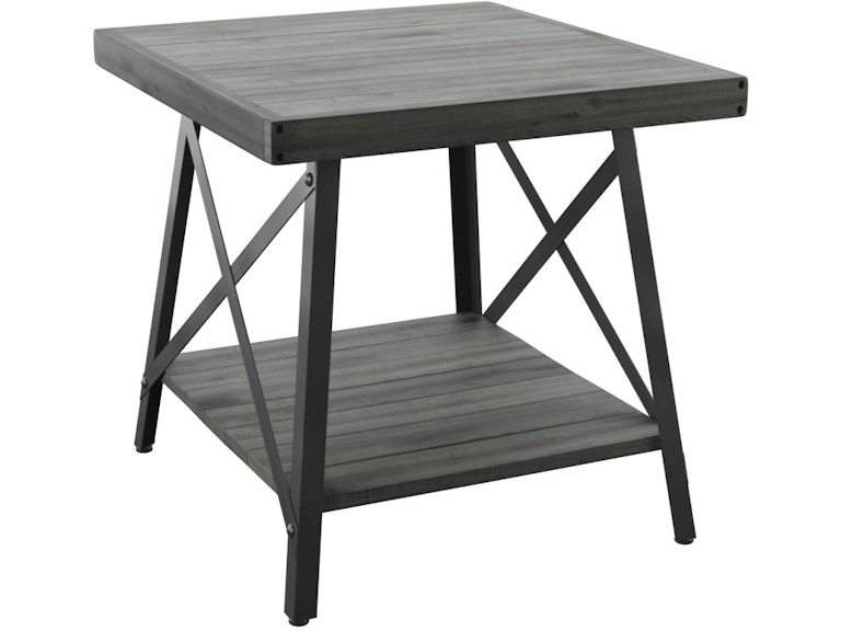 Emerald Home Furnishings End Table-Grey T100-1A 042889010