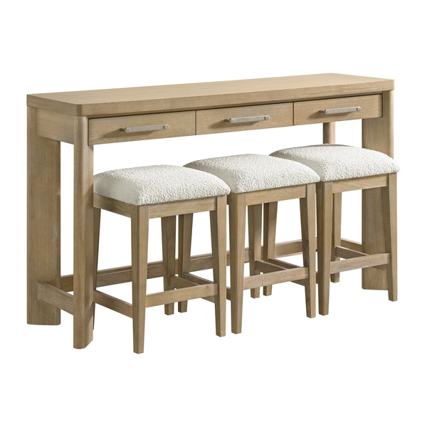 Emerald Home Furnishings Console Table With 3 Stools T285-02