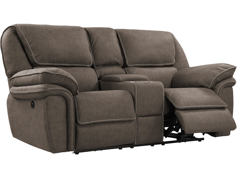 Emerald Home Furnishings Allyn Grey Power Console Loveseat With Usb Power Outlet-Grey Sy72007-2 U7127-21-03 381156519