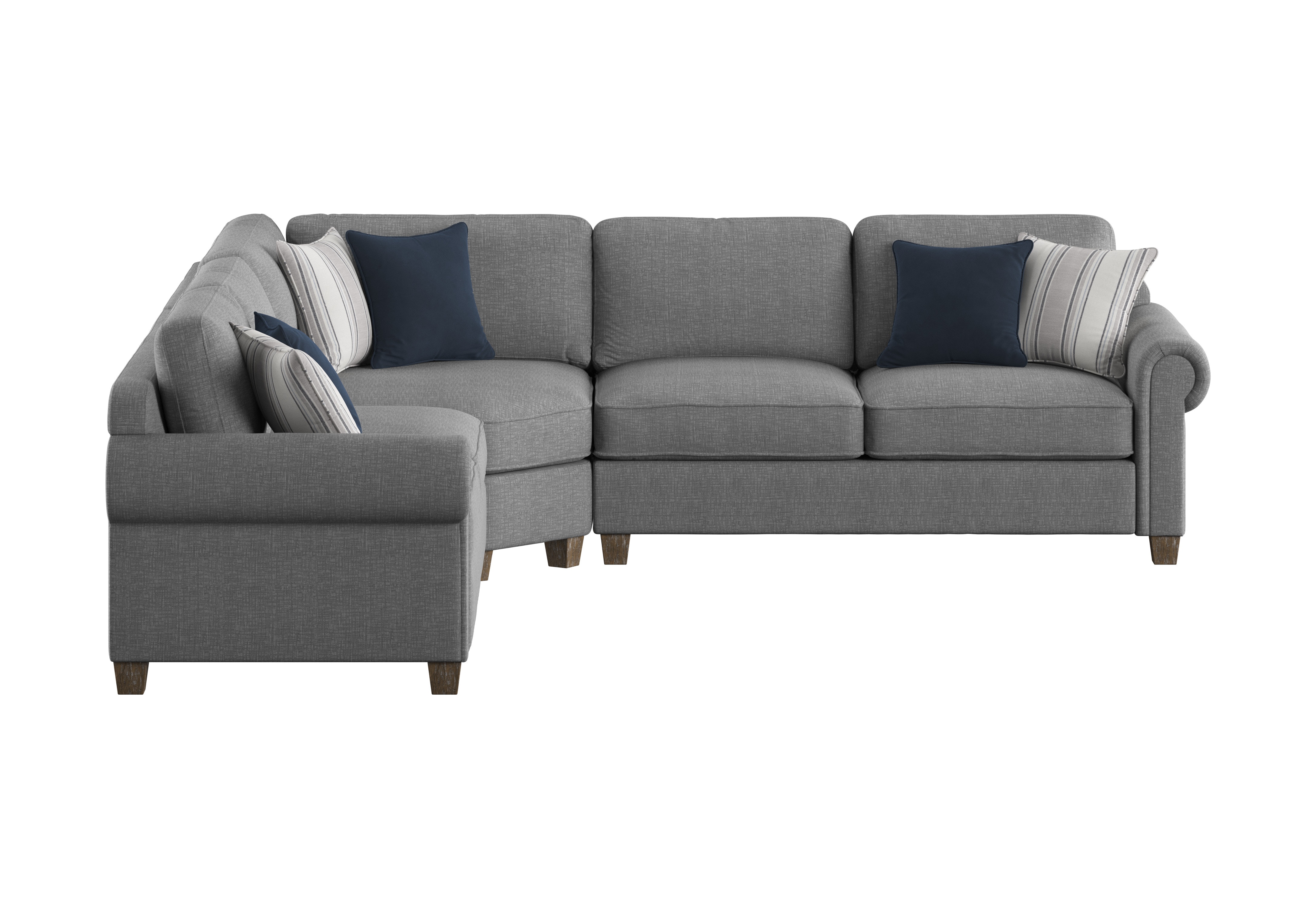 Emerald Home Furnishings Living Room Sasha-Sectional With 6