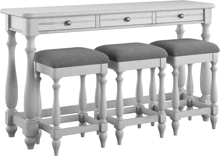 Emerald Home Furnishings Sofa Table With Three Stools T330-02 T330-02