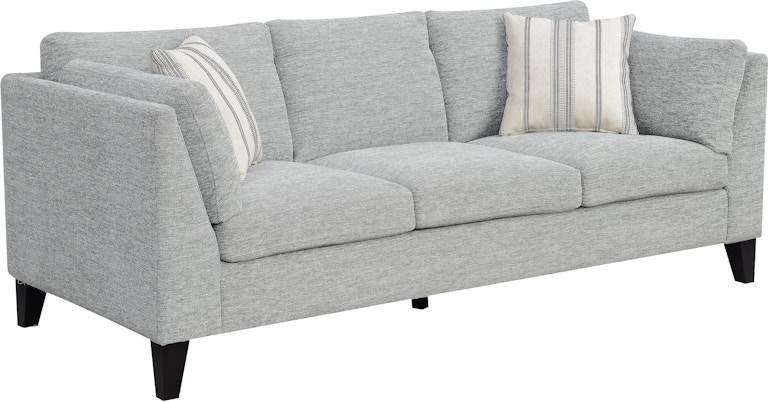 Emerald Home Furnishings Sofa With 2 Accent Pillows-Gray #Julian-1 U3445-00-03 U3445-00-03