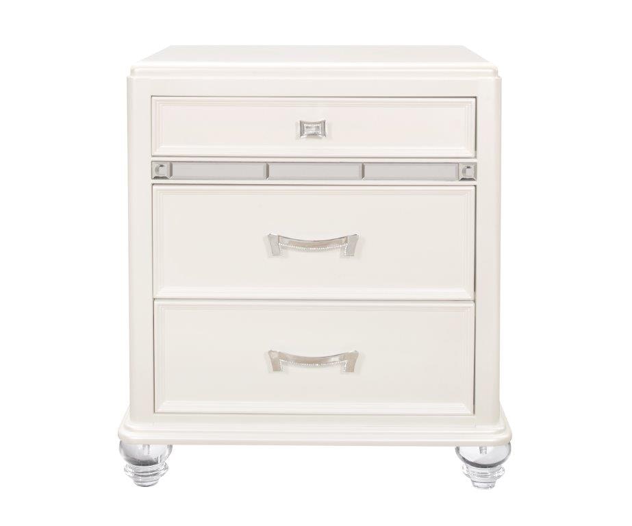 Global Furniture Usa Bedroom Nightstand With Acrylic Legs