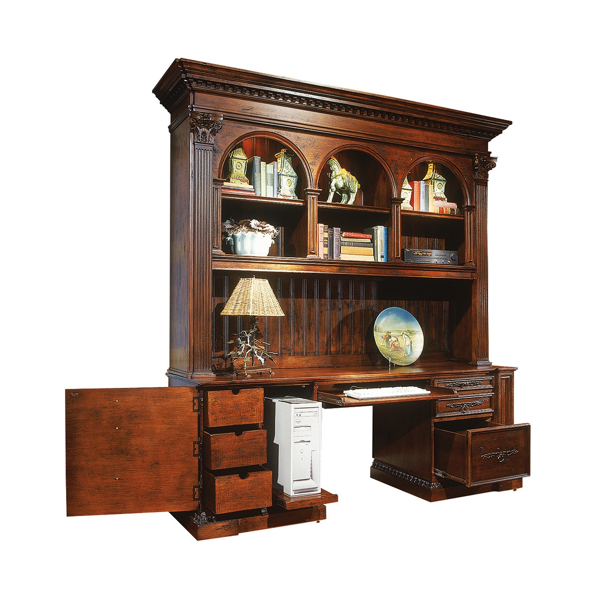 Habersham Plantation Corporation Home Office Home Office With Bookcase 53 0030 Georgian