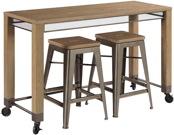 Hammary Counter Console With 2 Stools 070-587 070-587