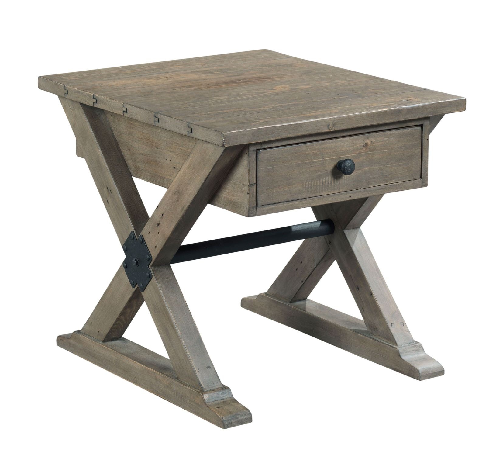 Hammary Living Room Trestle Drawer End Table 523 915