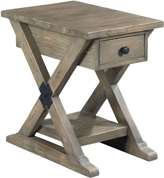 Hammary Reclamation Place Trestle Chairside Table 523-916