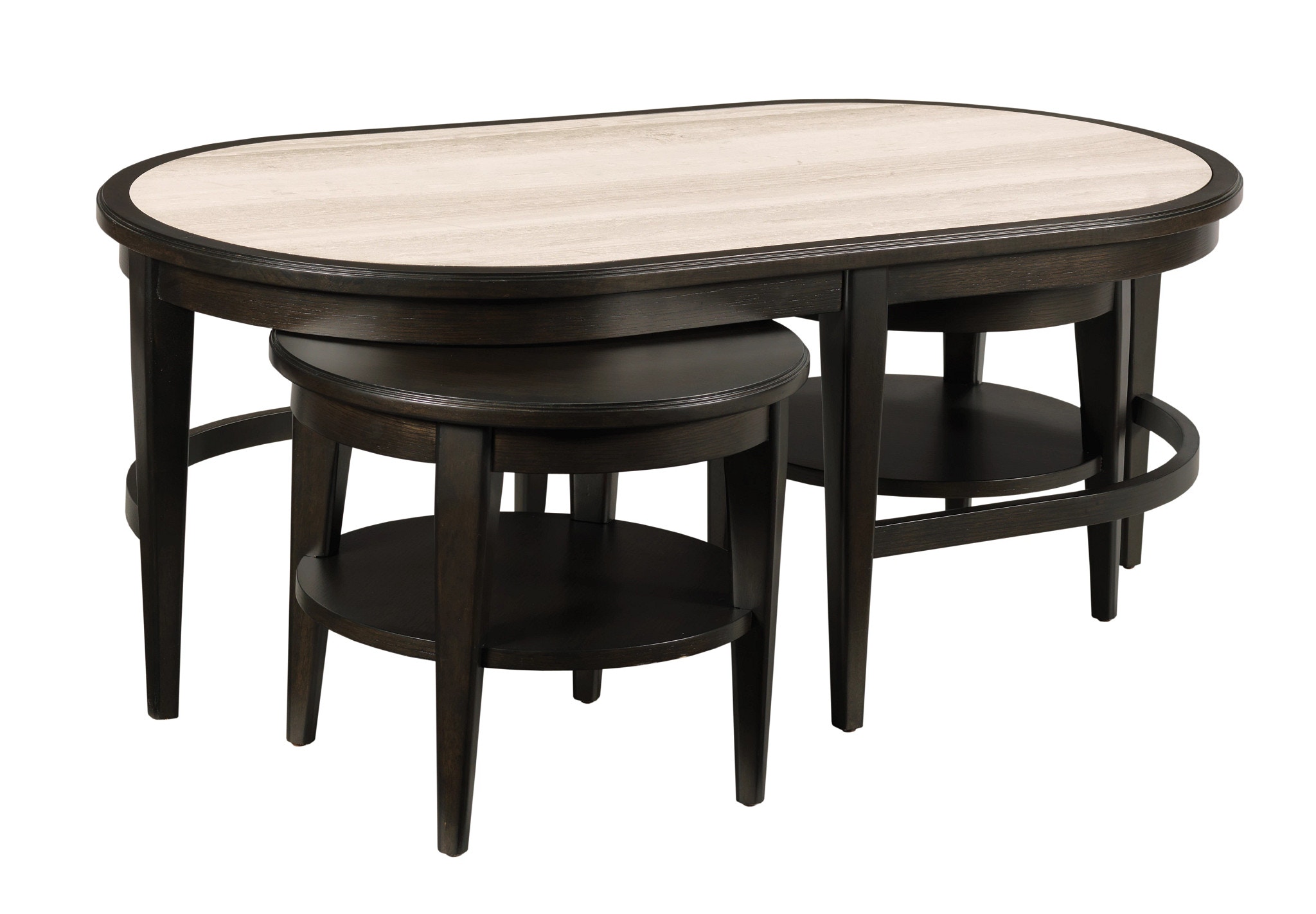 Showcase Oval Nesting Coffee Table