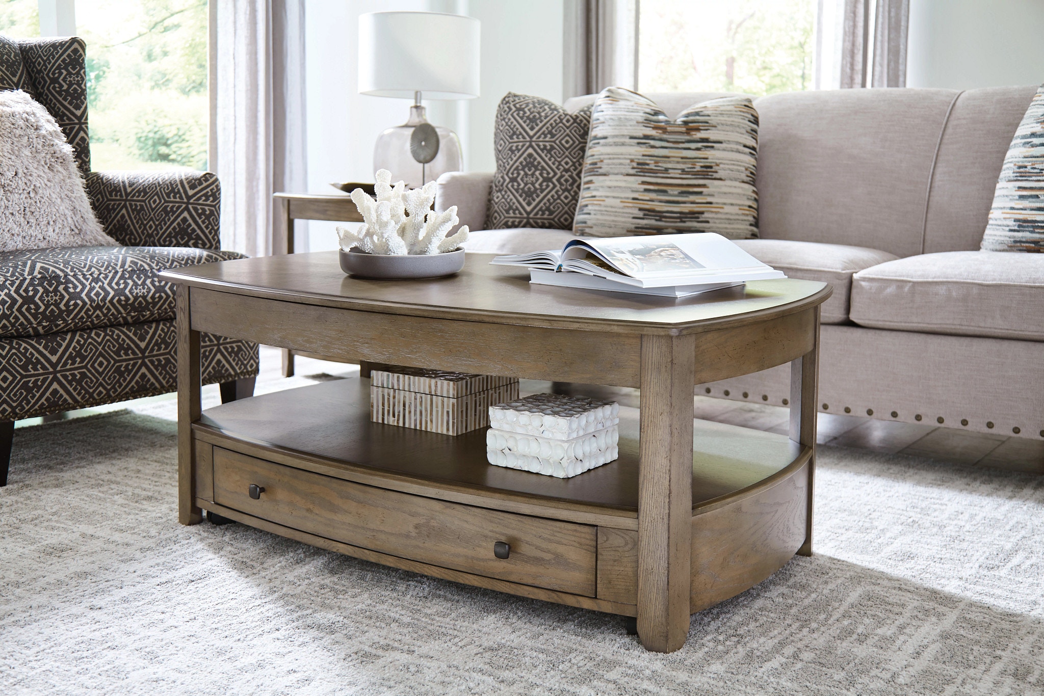 Rectangle lift top on sale coffee table