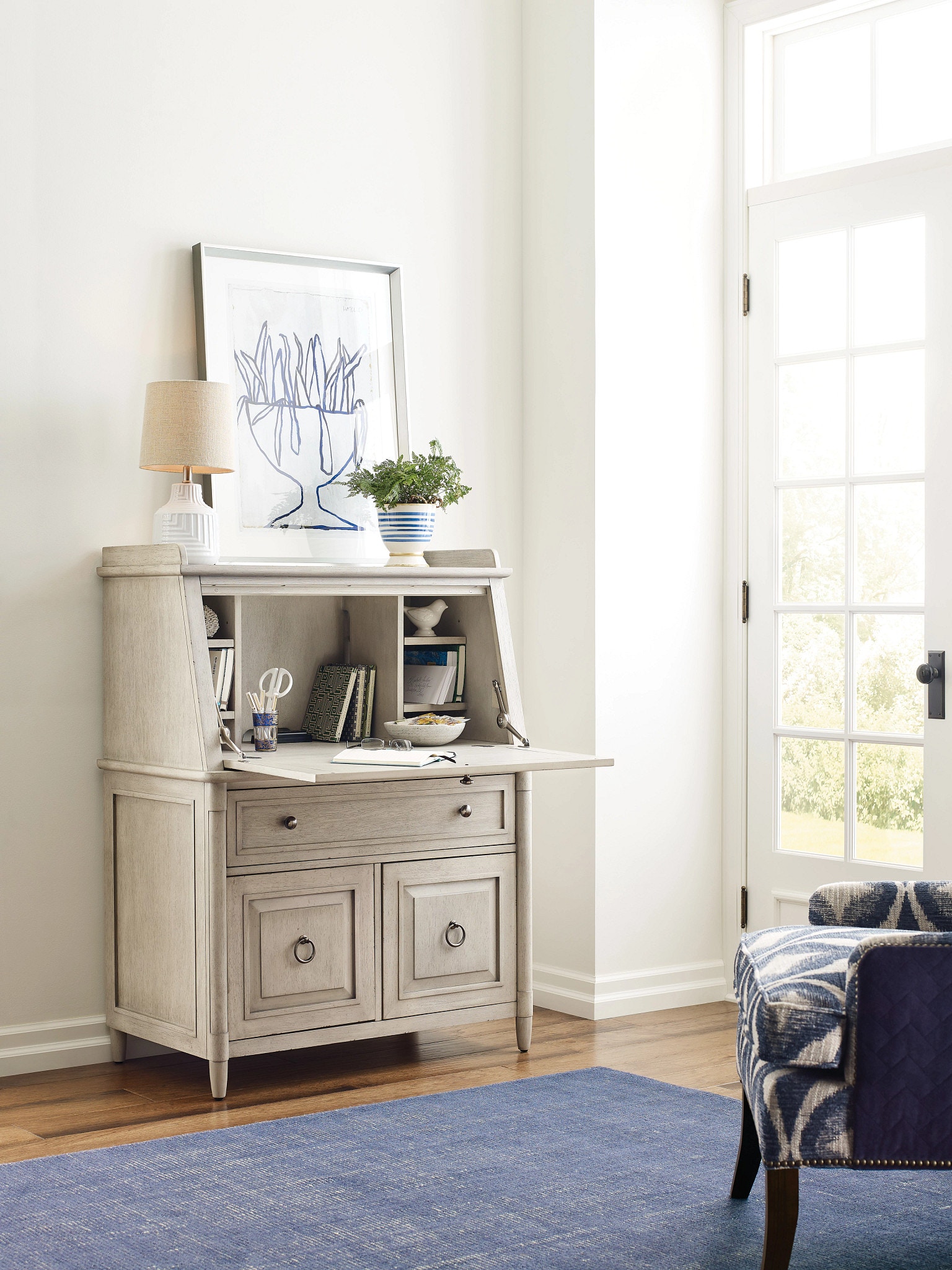 Hammary Home Office Secretary Desk 181943 Hennen Furniture St