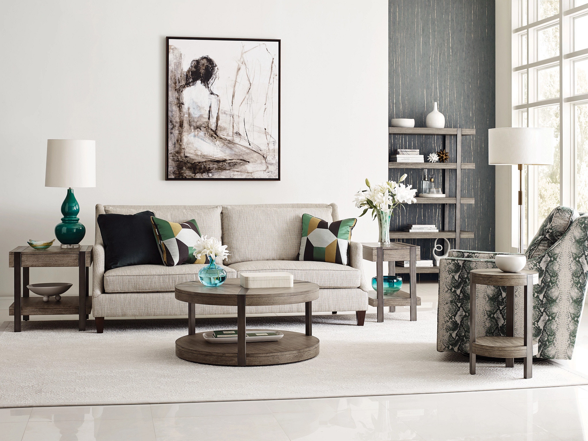 Hammary Living Room Round Accent Table 180-918 - Carol House