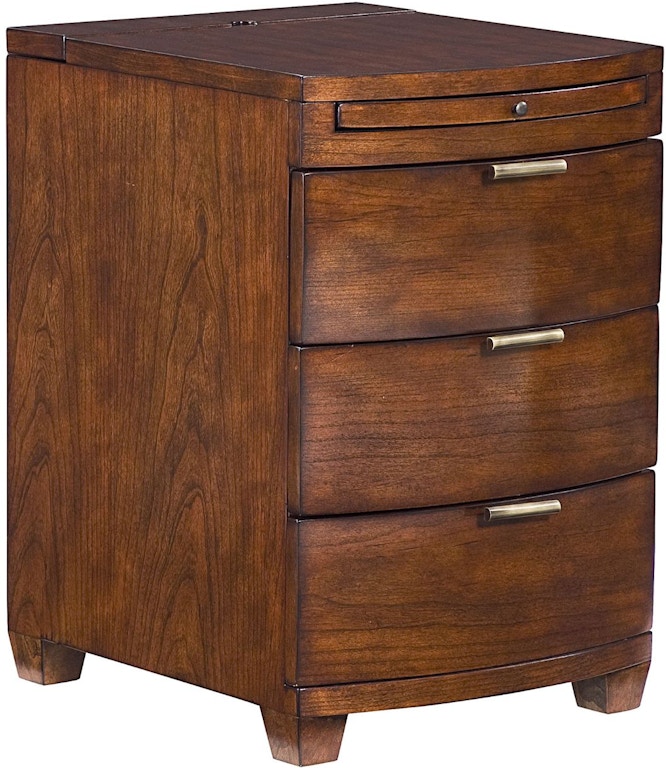 Hammary Living Room Bowfront Chairside Table 200-019 Carol House