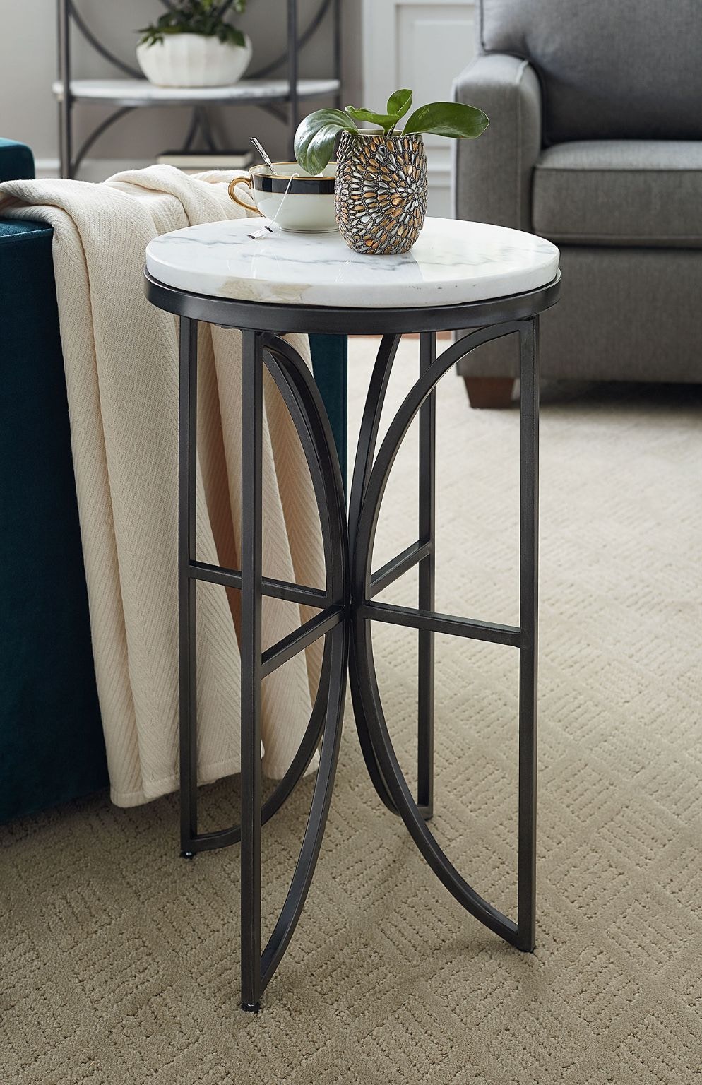 Hammary marble deals top end table