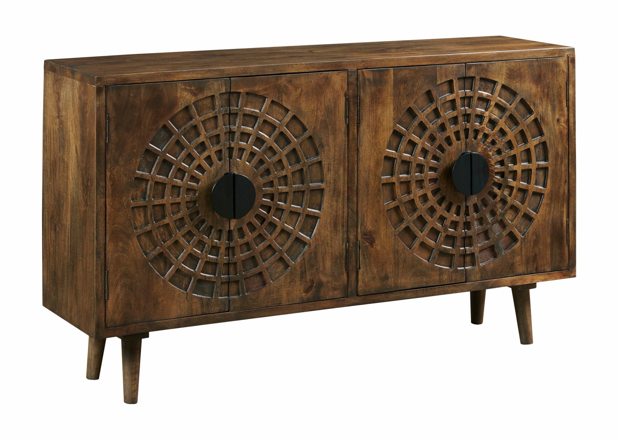 Hammary Dining Room Radial Four Door Cabinet 090 1062 D Noblin Furniture Pearl And Jackson Ms