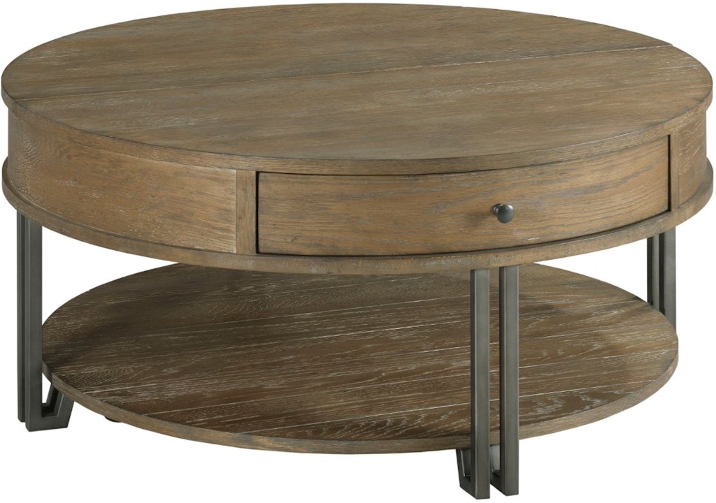 Hammary Living Room Round Lift Top Coffee Table 954-911 - D Noblin